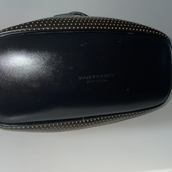 Dooney & Bourke Black Perforated Drawstring Crossbody Saddle Leather - Picture 5 of 10